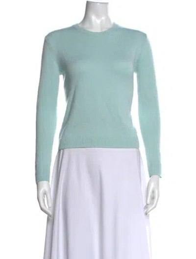 Pre-owned Twp Cashmere Crew Neck Sweater In Blue/green