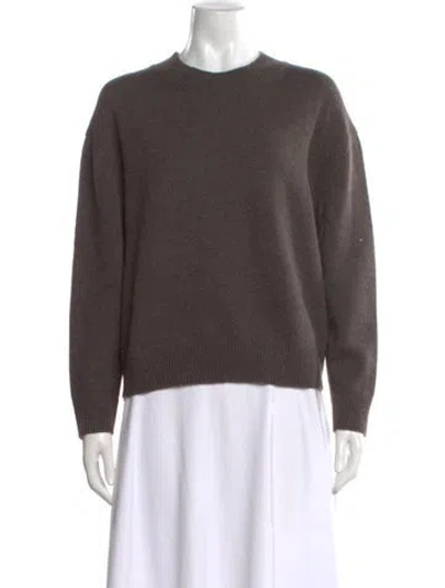 Pre-owned Twp Cashmere Crew Neck Sweater In Brown