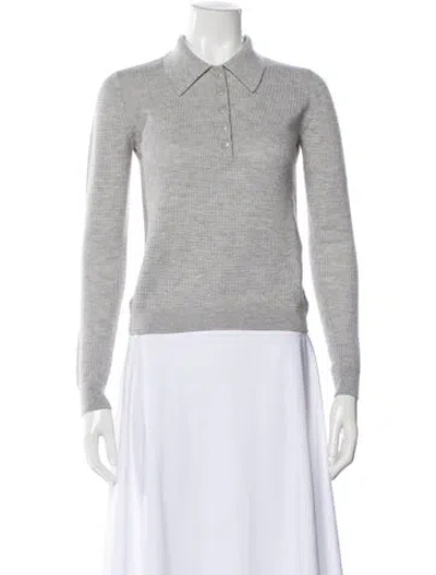 Pre-owned Twp Cashmere Crew Neck Sweater In Gray