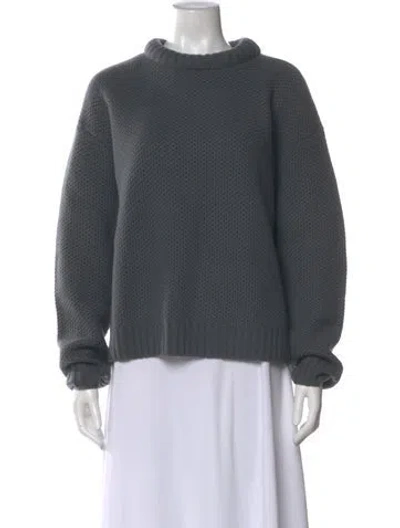 Pre-owned Twp Cashmere Crew Neck Sweater In Gray