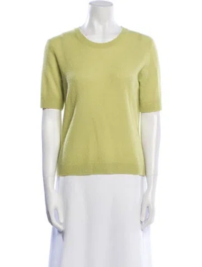 Pre-owned Twp Cashmere Crew Neck Sweater In Green