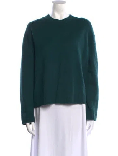 Pre-owned Twp Cashmere Crew Neck Sweater In Green