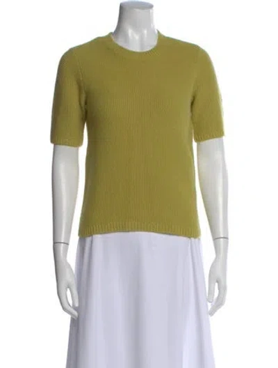 Pre-owned Twp Cashmere Crew Neck Sweater In Green