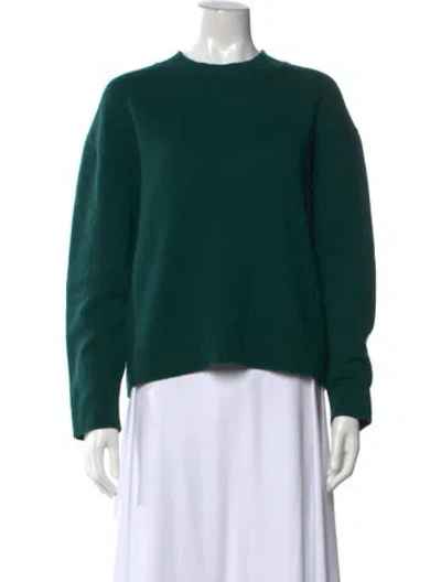 Pre-owned Twp Cashmere Crew Neck Sweater In Green