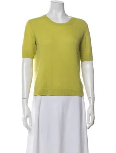 Pre-owned Twp Cashmere Crew Neck Sweater In Green