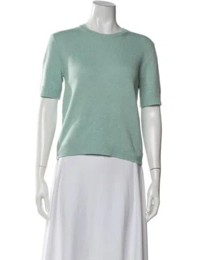Pre-owned Twp Cashmere Crew Neck Sweater In Green