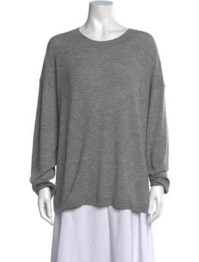 Pre-owned Twp Cashmere Crew Neck Sweater In Grey