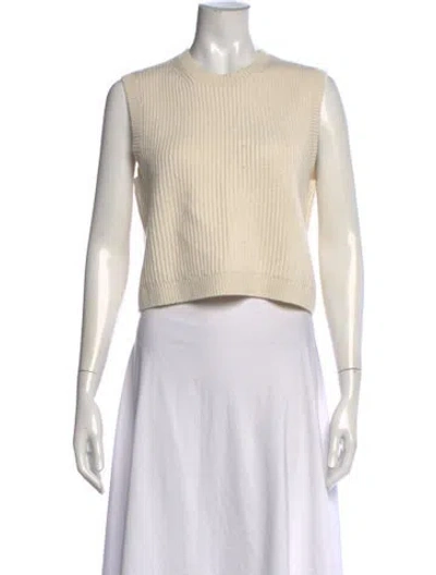 Pre-owned Twp Cashmere Crew Neck Sweater In Neutral