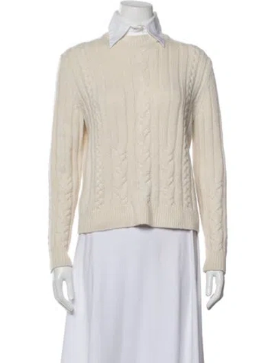 Pre-owned Twp Cashmere Crew Neck Sweater In Neutrals