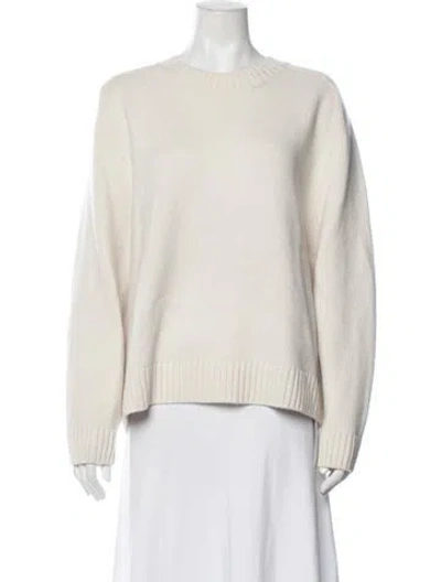Pre-owned Twp Cashmere Crew Neck Sweater In Neutrals