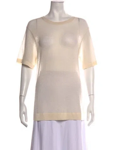 Pre-owned Twp Cashmere Crew Neck Sweater W/ Tags In Neutrals