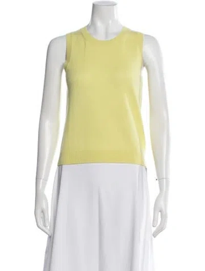 Pre-owned Twp Cashmere Crew Neck Sweater W/ Tags In Yellow
