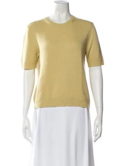 Pre-owned Twp Cashmere Crew Neck Sweater In Yellow