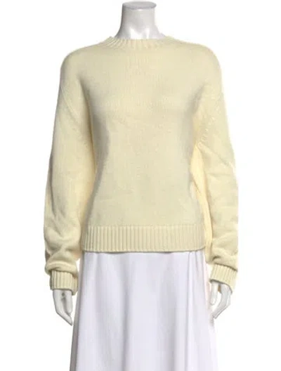 Pre-owned Twp Cashmere Crew Neck Sweater In Yellow