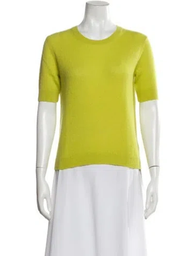Pre-owned Twp Cashmere Crew Neck Top In Green