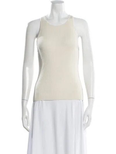 Pre-owned Twp Cashmere Crew Neck Top In White