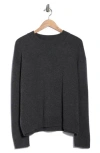 Twp Cashmere Crewneck Boyfriend Sweater In Gray