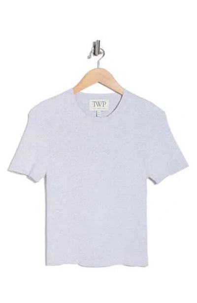 Twp Cashmere Knit Pocket T-shirt In Gray