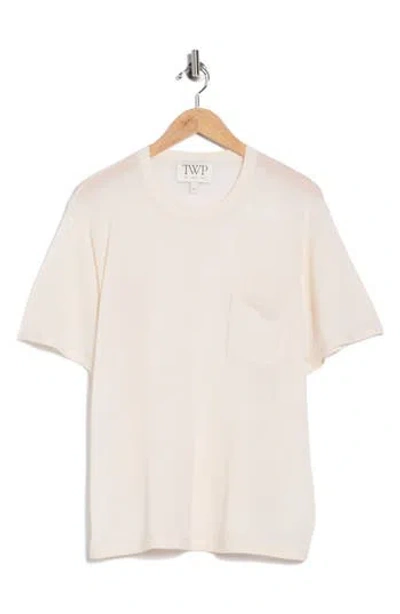 Twp Cashmere Knit Pocket T-shirt In Multi