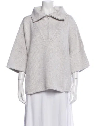 Pre-owned Twp Cashmere Mock Neck Sweater W/ Tags In White