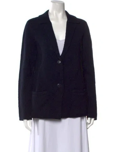 Pre-owned Twp Cashmere Open Front Sweater W/ Tags In Blue