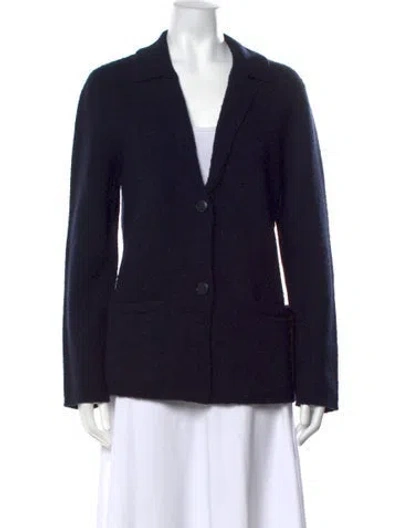 Pre-owned Twp Cashmere Open Front Sweater W/ Tags In Blue