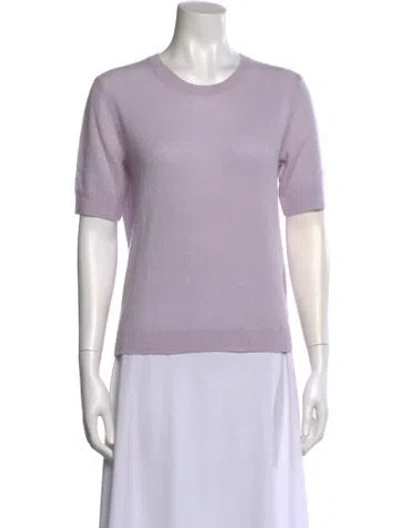 Pre-owned Twp Cashmere Scoop Neck Sweater In Purple