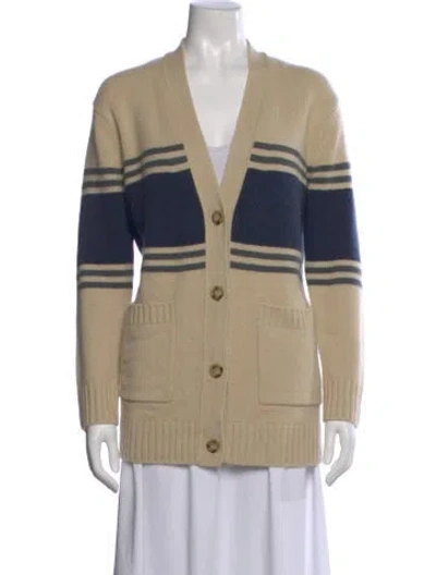 Pre-owned Twp Cashmere Striped Sweater In Neutral