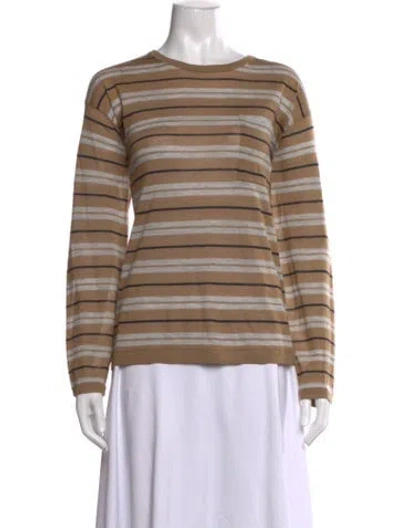 Pre-owned Twp Cashmere Striped Sweater In Neutrals