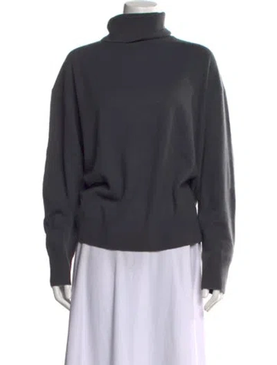 Pre-owned Twp Cashmere Turtleneck Sweater In Grey