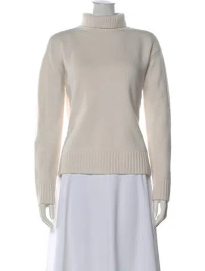 Pre-owned Twp Cashmere Turtleneck Sweater In Neutral