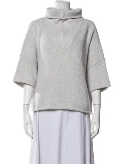 Pre-owned Twp Cashmere Turtleneck Sweater In Neutrals