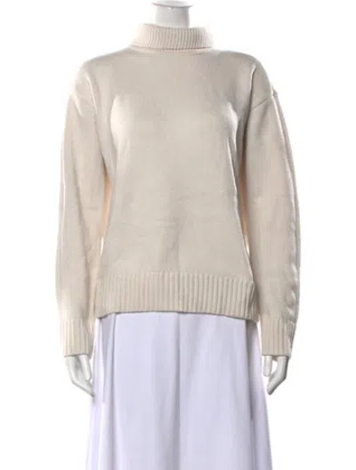 Pre-owned Twp Cashmere Turtleneck Sweater In Neutrals