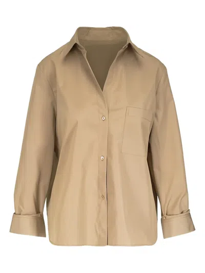 Twp Chest-pocket Shirt In Brown