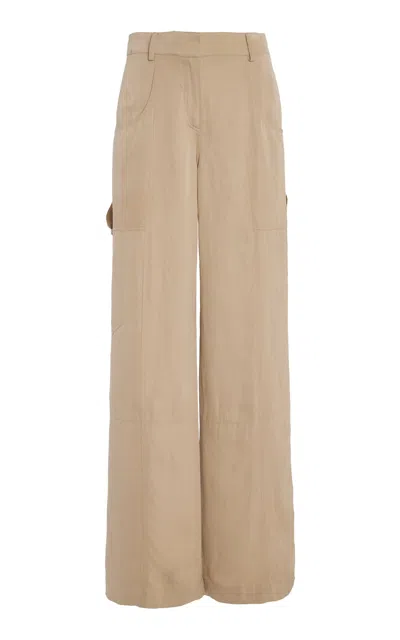 Twp Chrystie Street Mid-rise Straight-leg Pants In Khaki