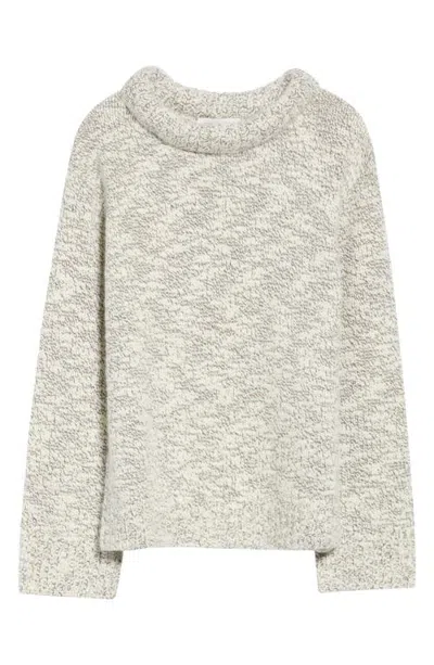 Twp Chunky Crewneck Cashmere & Wool Sweater In Turkish Coffee/ivory
