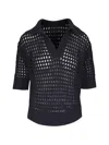 Twp Collared Sweater In Blue