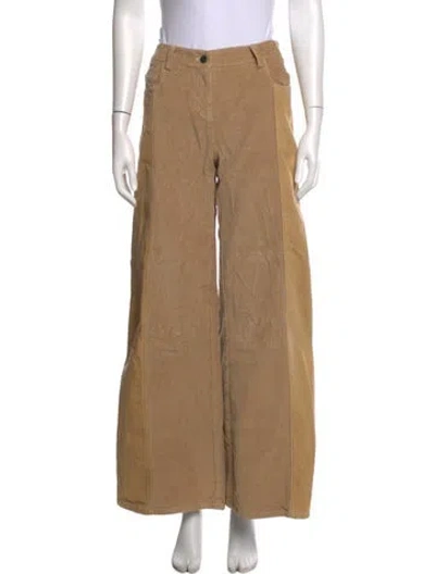 Pre-owned Twp Corduroy Wide Leg Pants In Neutrals
