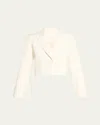 Twp Cotton Tux Wool Blazer With Pleat Placket In Blazer W Pleat Placket