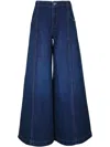 Twp Cotton Wide-leg Jeans In Blue