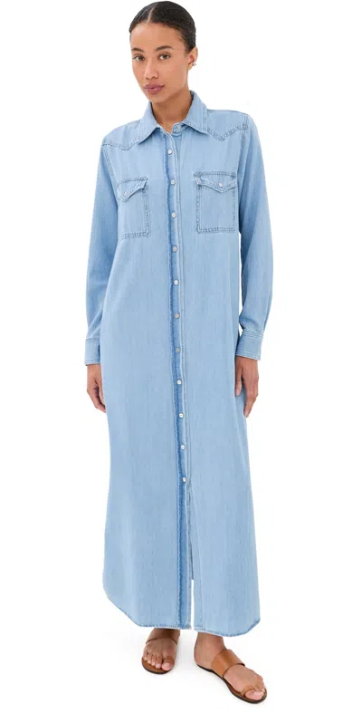 Twp Cowboy Maxi Dress Newport In Blue