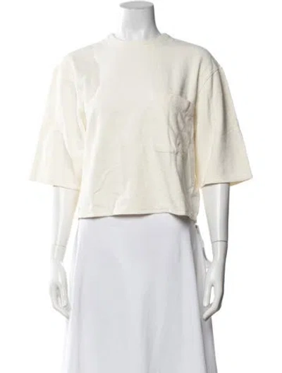 Pre-owned Twp Crew Neck Short Sleeve T-shirt In Neutrals