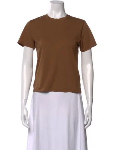Pre-owned Twp Crew Neck Short Sleeve T-shirt W/ Tags In Brown