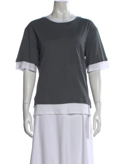 Pre-owned Twp Crew Neck Short Sleeve T-shirt W/ Tags In Gray