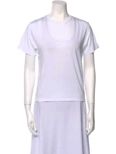 Pre-owned Twp Crew Neck Short Sleeve T-shirt In White