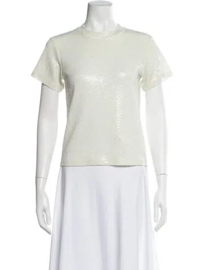 Pre-owned Twp Crew Neck Short Sleeve T-shirt In White