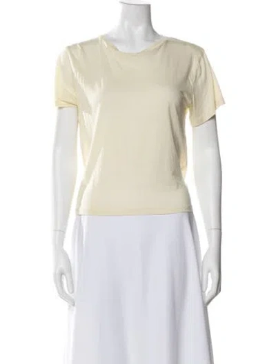 Pre-owned Twp Crew Neck Short Sleeve T-shirt In Yellow