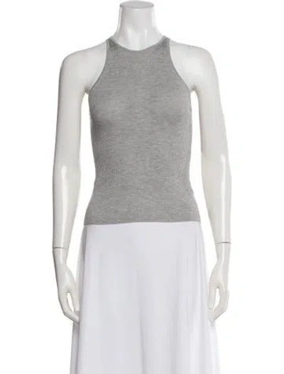 Pre-owned Twp Crew Neck Sleeveless Top W/ Tags In Grey