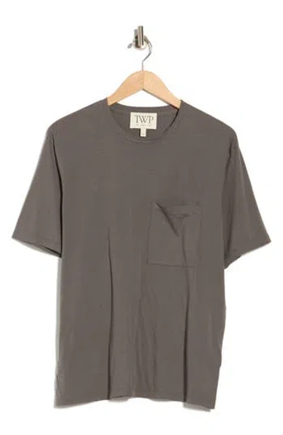 Twp Crewneck Short Sleeve Oversize T-shirt In Gray