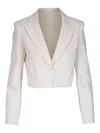 Twp Cropped Blazer In Weiss